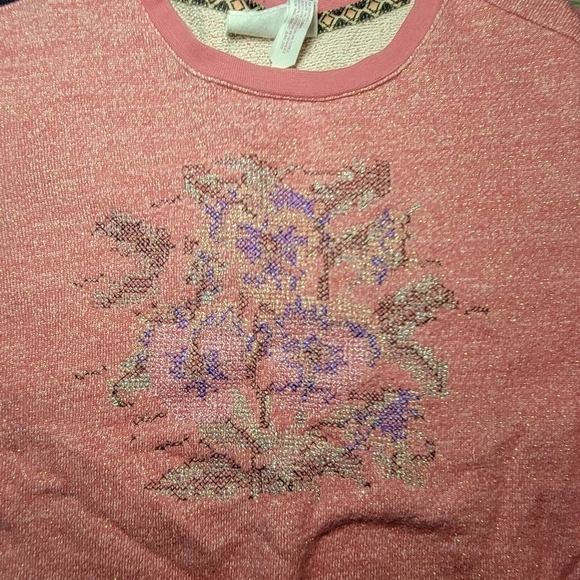Matilda Jane 435 Size 8 Pink Floral shimmery Keaton Friends Forever Swe… - Picture 5 of 8